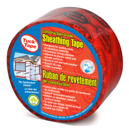 RUBAN ROUGE ADHÉSIF POUR ISOLATION (TUCK TAPE R205C) - 60MM X 55 METRES