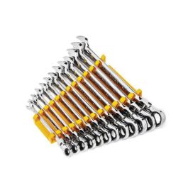 12 Pc. 90-Tooth 12 Point Flex Head Ratcheting Combination Metric Wrench Set