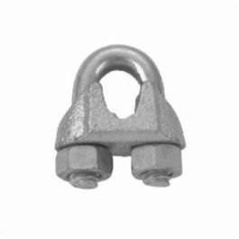 Campbell T7670439 serre-câble, câble 1/4 po, fonte malléable, 2 pinces