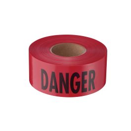 Ruban adhésif rouge de danger 2mil 3X1000