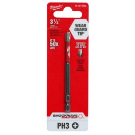 EMBOUT DE VISSEUSE SHOCKWAVE, PHILLIPS (ÉTOILE), PRISE, 1/4