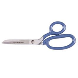 KLEIN TOOLS 206LR Ciseaux coudés avec grand anneau, revêtement bleu, 18,4 cm