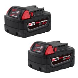 ENSEMBLE DE 2 BLOC-PILE (BATTERIE) 18 V REDLITHIUM AMPÈRES, 5,0 A,