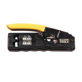 KLEIN TOOLS VDV226-107 Pince à sertir/pince à dénuder/coupe-fil compacte à cliquet pour câble de données