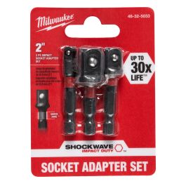 ENSEMBLE D'ADAPTATEUR DE DOUILLES À CHOCS SHOCKWAVE, PRISE HEX, 1/4