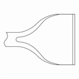 BURIN-CHISEL (CISEAU) PLATE 3''x 12