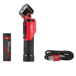 LAMPE DE POCHE PIVOTANTE USB, AMPOULE, DEL, LUMENS (ÉLEVÉ), 500, LUMENS (BAS), 100, TEMPS DE FONCTIONNEMENT HRES (ÉLEVÉ), 2,5