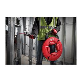 RUBAN DE TIRAGE AVEC GUIDE FLEXIBLE EN MÉTAL, LONGUEUR, 200', MATÉRIAU, PLASTIQUE