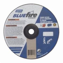 Norton bluefire 66252843238 Meule à découper tout usage, 9 po diam. X 1/8 po thk, 7/8 po trou central, grain 24, abrasif carbure de silicium/zircone 