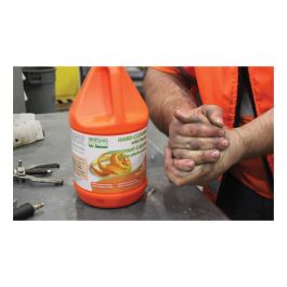 NETTOYANT POUR LES MAINS A L'ORANGE, PIERRE PONCE, 3.6L, CRUCHE, ORANGE
