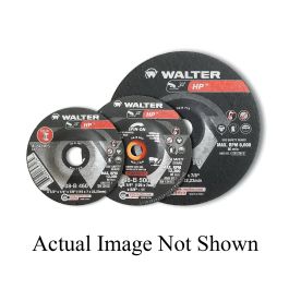 Walter Surface Technologies 08b512 meule à centre incurvé high performance, 5 po diam. X 1/8 po thk, 7/8 po trou central, grain 30, abrasif à loxyde 