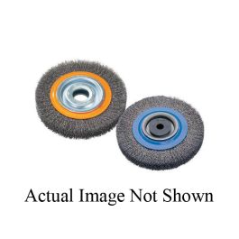 Walter Surface Technologies 13-b 085 brosse circulaire/MEULEUSE D'ETABLI, brosse 8 po diam., 3/4 po w face, 0.0118 po diam. Fil/fil serti, 1/2 à 1-1/