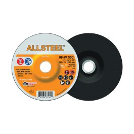 Walter Surface Technologies ALLSTEEL 08w500 meule agressive, 5 po diam. x 1/4 po., 7/8 po trou central