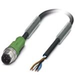 CÂBLE POUR CAPTEURS/ACTIONNEURS - SAC-4P-M12MS/ 5,0-PUR