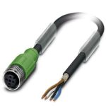 Sensor/actuator cable SAC-4P- 5,0-PUR/M12FS SH