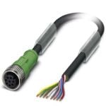 SENSOR/ACTUATOR CABLE SAC-8P-10,0-PUR/M12FS