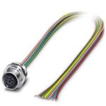 Panel feed-through - SACC-E-M12FS-8CON-PG 9/0,5 VA