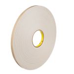 RUBAN EN MOUSSE EN POLYETHYLENE DOUBLE FACE BLANC 0.5PO X 72 V X 31.3 MIL