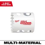 SCIE-CLOCHE HOLE DOZER, DIAMÈTRE IMPÉRIAL, 1-3/4", MATÉRIAU, BIMÉTAL