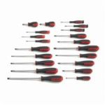 20 Pc. Phillips/Slotted/Torx Dual Material Screwdriver Set - Apex Tool Group - Chaque
