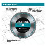 LAME SCIE A ONGLET 12" 60 DENTS - Makita - Chaque