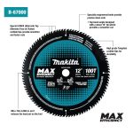 12" CT BLADE 100T 1" - Makita - Chaque