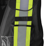 VESTE SIGNALISATION HAUTE VISIBILITE DETACHABLE AVEC EPAULES TOMBANTES L/XL