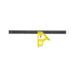 EQUERRE COMBINÉE AVEC REGLE 12" (JAUNE)