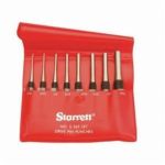 STARRETT CYLINDRE S565PC PRISE POINÇON À GOUJON, STYLE PRISE LONG, POINÇON 1/16 À 5/16 PO, 8 PIÈCES