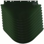 19" DARK GREEN VISOR POLYCARB
