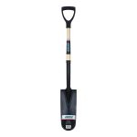 PELLE A DRAIN ROBUSTE, ACIER AU CARBONE, LAME 16" X 6", 29" LO, MANCHE PRISE EN D