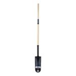 PELLE A DRAIN ROBUSTE, ACIER AU CARBONE, LAME 16" X 6", 45" LO, MANCHE DROIT