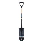 PELLE A DRAIN, ACIER DURCI, LAME 14" X 6", 30" LO, MANCHE PRISE EN D
