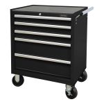 CHARIOT A OUTILS INDUSTRIEL, 5 TIROIRS, 27" LA X 18-3/4" P X 31-1/2" H, NOIR