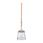 PELLE CREUSE, BOIS, LAME ALUMINIUM, MANCHE DROIT, 45-3/4" LONGUEUR