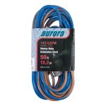 CORDONS RALLONGES EN CAOUTCHOUC TPE TOUT TEMPS AVEC INDICATEUR LUMINEUX, SJEOW, AWG 14/3M 15 A , 50 PIEDS