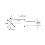 FRAISE 90 DEGREE 3/4" SIMPLE, CARBURE