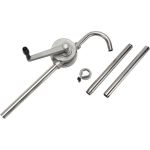 POMPE ROTATIVE POUR BARIL, ACIER INOXYDABLE, POUR CAPACITE 55 GAL., 12 OZ/COURSE