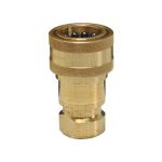 3/8" Iso-B Coupler, 3/8 Nptf, Brass