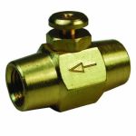 1/4 NPT F Brass Button Valve  D: 175