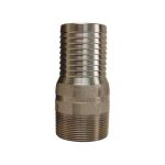 316 Stainless King Nipples 2'' HOSE X 2'' NPT
