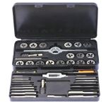METRIC CARBON TAP & DIE SET 36PC
