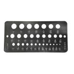 WIRE SIZES #1 THRU #60 DRILL GAUGE