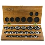 20PC HEX THREADING DIE SET NC & NF HSS