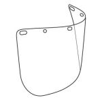 VISIERE CLAIRE PREFORMEE 8X 15 1/2 POLYCARBONATE 060 PO /15 MM