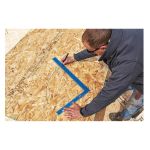 ÉQUERRE EN ACIER DE 16 PO X 24 PO TRUE BLUE GRADUATION GRAVÉ AU LASER