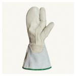 DELUXE 1 FGR LINEMAN MITT, BLENDED KEVLAR/THINSULATE LINED, 6IN REFLECTIVE.CUFF, ASTM 4