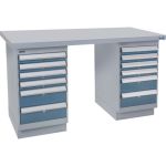 etabli preconcu, 60" la x 30" p x 34" h, Capacite 2500 lb