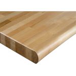 Dessus d'etabli en bois dur stratifie, 84" la x 48" p, Bordure Arrondi, epaisseur 1-3/4"