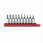 10 Pc. 1/4'' Drive Hex Bit SAE Socket Set